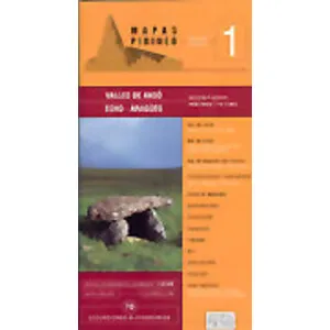 Valles de Ansó, Echo y Aragüés. Mapa Excursionista de los Pirineos