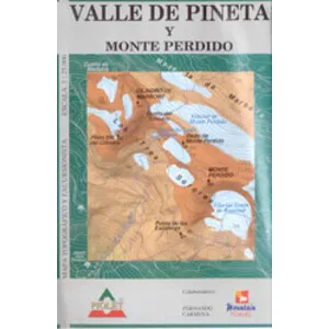 Valle de Pineta y Monte Perdido. Escala 1:25.000. Mapa Excursionista - Piolet