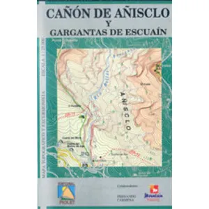 Cañón de Añisclo y Gargantas de Escuaín. Escala 1:25.000. Mapa Topográfico y Excursionista - Piolet