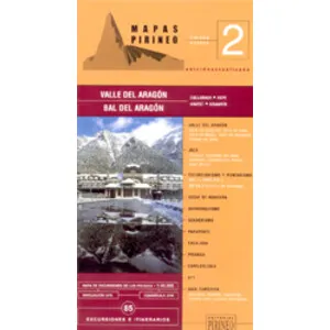 Valle del Aragón, Bal del Aragón. Mapa Excursionista de los Pirineos