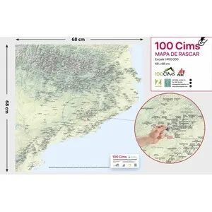 100 Cims. Mapa de Rascar. Mapa 1:400.000 - Alpina