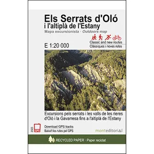 Mapa 1:20.000 Els Serrats D'oló I L'altiplà de L'estany. Excursions Pels Serrats I Les Valls de Les Rieres D'oló I - Mont Editorial
