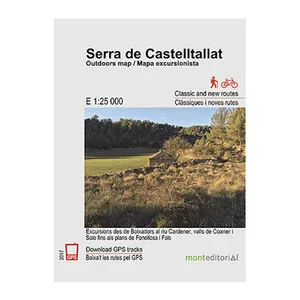 Mapa 1:25.000 Serra de Castelltallat I Valls de Coaner. Excursions Des de Boixadors al Riu Cardener, Valls de Coaner I Salo Fins Als Pl - Mont Editorial