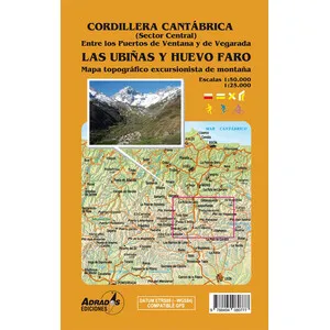 P-14 Cordillera Cantábrica (Sector Central) Entre los Puertos de Ventana y de Vegarada. las Ubiñas y Huevo Faro - Adrados Ediciones
