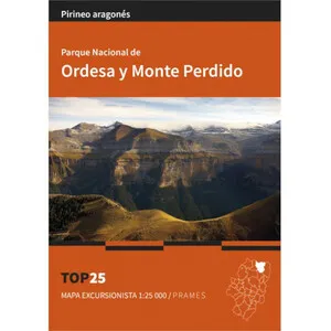 Mapa Excursionista 1:25.000 Parque Nacional de Ordesa y Monte Perdido Top 25 - Prames