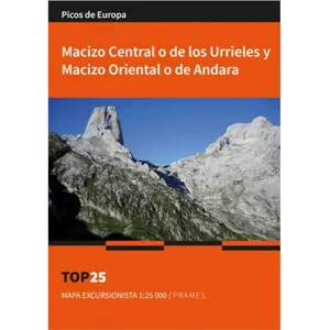Mapa Excursionista 1:25.000 Macizo Central o de los Urrieles y Macizo Oriental o de Andara Top 25 - Prames