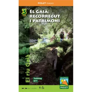 Mapa 1:10.000 y Guía: el Gaià, Recorregut I Patrimoni - Piolet