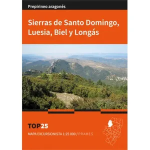 Mapa Excursionista 1:25.000 Sierra de Santo Domingo, Luesia, Biel y Longás Top 25 - Prames