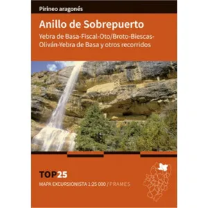 Mapa Excursionista 1:25.000 Anillo de Sobrepuerto Top 25 - Prames