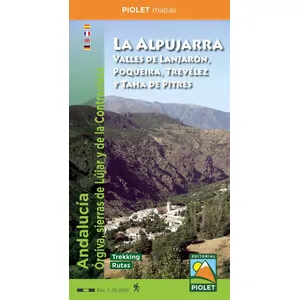 Mapa 1:25.000. la Alpujarra. Valles de Lanjarón, Poqueira, Trevélez y Taha de Pitres - Piolet
