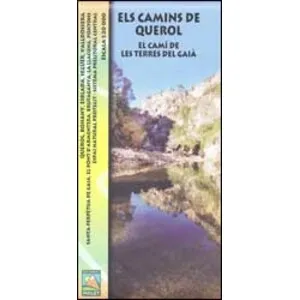 Mapa 1:20.000. Els Camins de Querol. el Camí de Les Terres del Gaià. Querol, Bonany, Esblada, Seguer, Valldossera, Santa Perpètua de Gaià, el P - Piolet