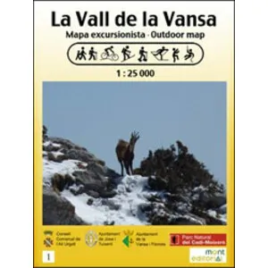 Mapa Excursionista 1:25.000. la Vall de la Vansa - Mont Editorial