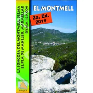 Mapa 1:20.000. el Montmell. la Joncosa del Montmell,Selma, el Pla de Manlleu, Marmellar - Piolet