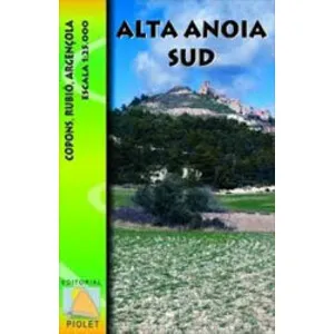 Mapa 1:25.000. Alta Anoia Sud. Copons, Rubió, Argençola - Piolet