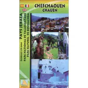 Mapa 1:75.000 Pays Jebala. Chefchaouen-Chauen - Piolet