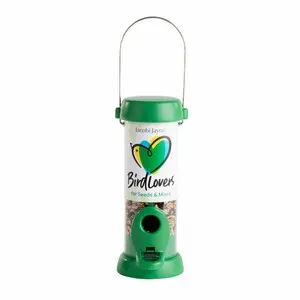 BL2-S1G "Bird Lovers" Comedero Tubular para Aves Silvestres Pequeño para Mezcla de Semillas Fácil de Limpiar - JACOBI JAYNE