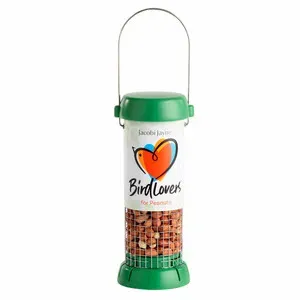 BL2-P1G "Bird Lovers" Comedero Tubular para Aves Silvestres Pequeño para Cacahuetes - JACOBI JAYNE