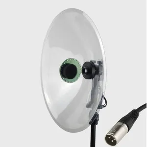 Micrófono con Parábola Hi-Sound Stereo Aom 4x con Conexión Xlr - DODOTRONIC