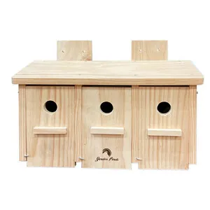 Caja Nido de Madera Horizontal para Gorrión Común y Molinero - GARDEN BIRDS