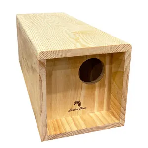 Caja Nido Horizontal para Mochuelo con Apertura Trasera - GARDEN BIRDS