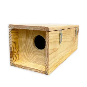 Caja Nido Horizontal para Mochuelo con Apertura Superior - GARDEN BIRDS