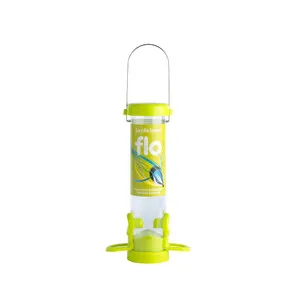 FLO-S1G Comedero Tubular de Plástico 2 Accesos Color Lime - JACOBI JAYNE