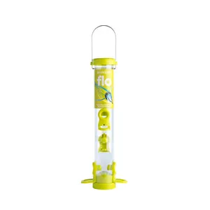FLO-S2G Comedero Tubular de Plástico 4 Accesos Color Lime - JACOBI JAYNE