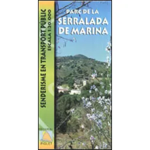 Parc de la Serralada de Marina. Senderisme en Transport Públic. Escala 1:20.000 - Piolet