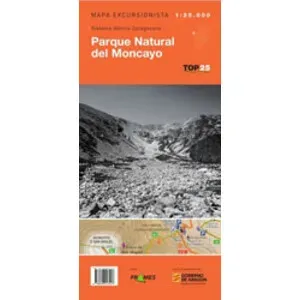 Mapa Excursionista Top 25. Sistema Ibérico Zaragozano. Parque Natural del Moncayo - Prames