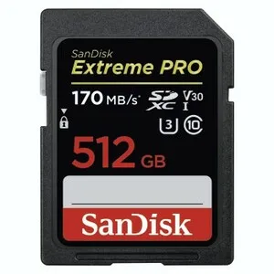 Tarjeta de Memoria Sd 512 Gb (Sdxc Extreme Go 512GB 230/150 Mb/S) - SANDISK