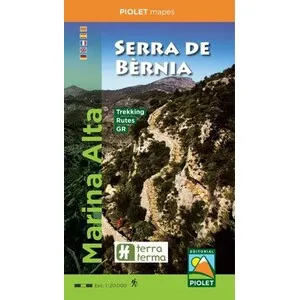 Mapa 1:20.000. Marina Alta, Serra de Bernia - Piolet