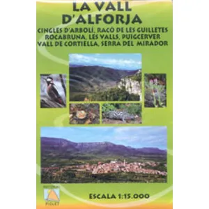 Mapa 1:15.000. la Vall D'alforja. Cingles D'arbolí, Racó de Les Guilletes Rocabruna, Les Valls, Puigcerver Vall de Cortiella, Serra D - Piolet