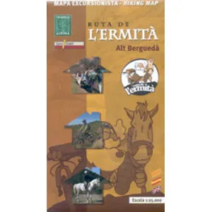 Alpina Mapa 1:25.000. Ruta de L'ermità Alt Berguedà (Mapa I Guía)