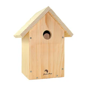 Caja Nido de Madera para Pájaros a Dos Aguas - GARDEN BIRDS