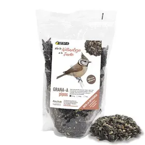 Grana-A Bolsa de Mezcla de Semillas con Pipa con Cáscara. Alimento para Aves Silvestres 700g