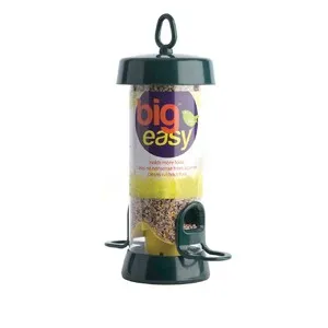 BE-S1G 'Big Easy' Comedero Tubular Fabricado en Roxresin para Aves Silvestres Pequeño para Mezcla de Semillas de Diámetro Grande y Desmontab - JACOBI JAYNE