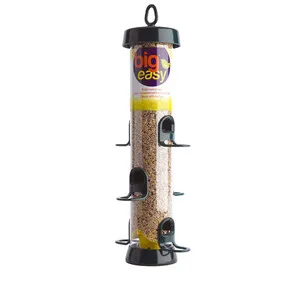 BE-S3G 'Big Easy' Comedero Tubular Fabricado en Roxresin para Aves Silvestres Grande para Mezcla de Semillas de Diámetro Grande y Desmontabl - JACOBI JAYNE