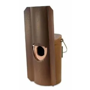 Frontal + Protector Metálico Contra Depredadores para el Nr 4 Nido para Mochuelo Boreal - SCHWEGLER