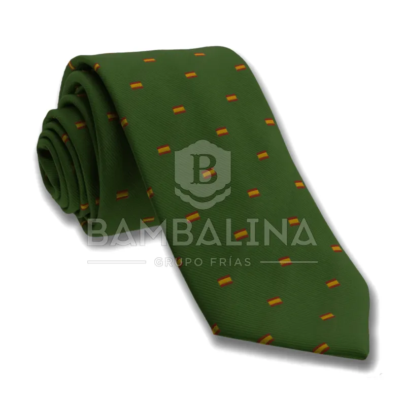Corbata Bandera España · Verde / OD