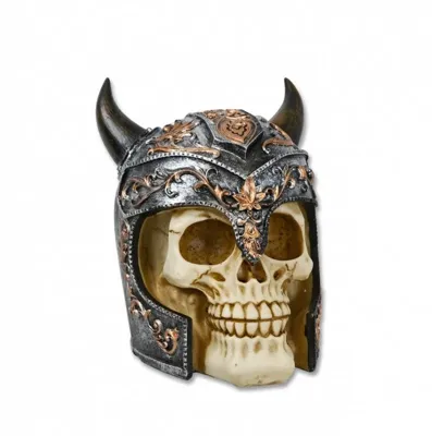 Calavera Casco Vikingo Resina - Varios