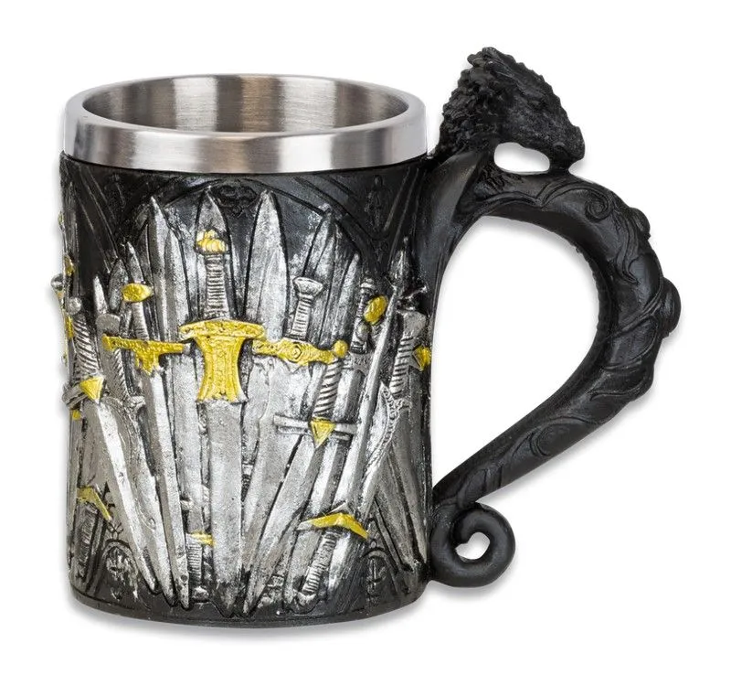 Varios Taza Resina Espadas