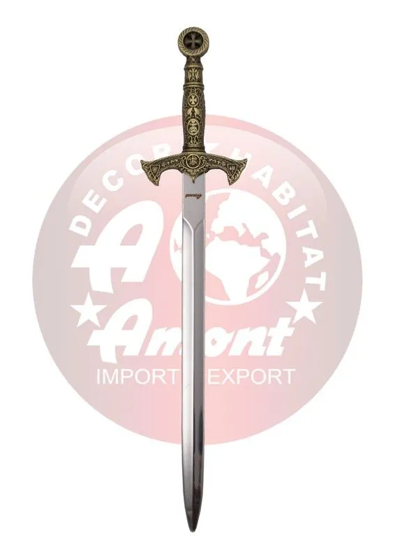 Amont Abrecartas Espada Templaria · Bronce
