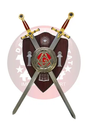 Panoplia Escudo Masónico con Espadas - Amont