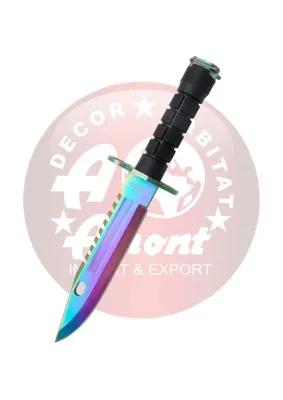 Cuchillo Mercenario Tipo M9 Hoja Acero Rainbow - Third
