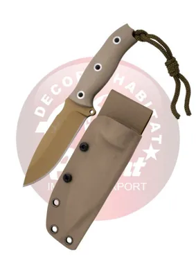Cuchillo Táctico G10 Hoja Bañada en Titanio - Third