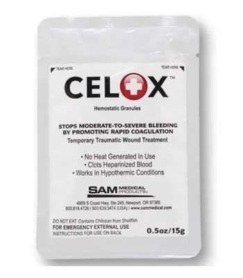 Coagulante de Emergencia para Heridas Sangrantes CELOX 15g (1 Ud)
