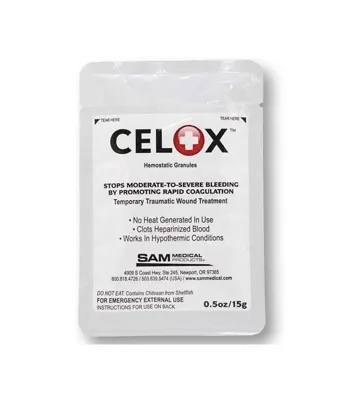Coagulante de Emergencia para Heridas Sangrantes CELOX 15g (1 Ud)