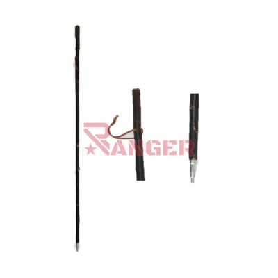 Baston Senderismo Madera Castaño Oscuro Mate - Foraventure