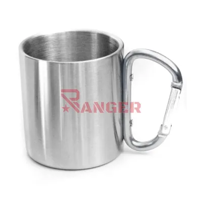 Cacillo Vaso C/Mosqueton 250ml Acero - Foraventure