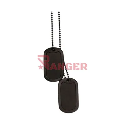 Chapa Identificacion USA C/Silenciador 2PCS - Foraventure